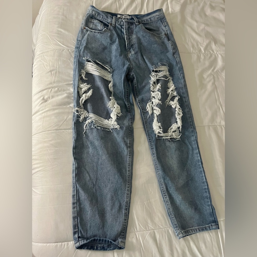 BLUE SAVVY ripped jeans